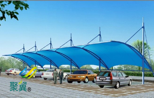 廠區(qū)張拉膜汽車棚停車棚鋼膜結(jié)構(gòu)車棚廠區(qū)直銷