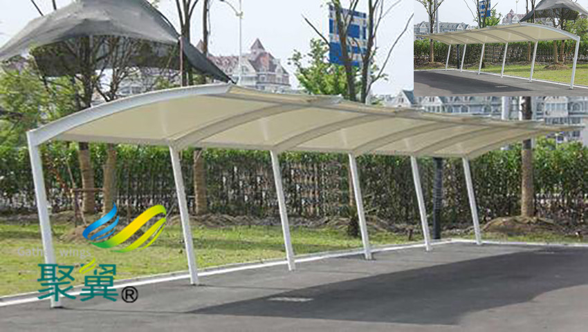 膜結(jié)構(gòu)停車棚哪些優(yōu)點|膜結(jié)構(gòu)車棚遮風(fēng)擋雨