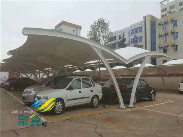 膜結(jié)構(gòu)車棚建筑的造價預(yù)算|車棚價格在30-80元每平